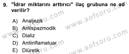 Çocuk Gelişimde Normal Ve Atipik Gelişim Dersi 2020 - 2021 Yılı Yaz Okulu Sınavı 9. Soru