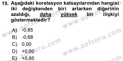Öğretimde Planlama Ve Değerlendirme Dersi 2016 - 2017 Yılı (Final) Dönem Sonu Sınav Soruları 15. Soru