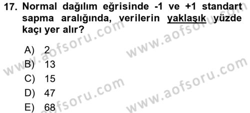 Öğretimde Planlama Ve Değerlendirme Dersi 2017 - 2018 Yılı (Final) Dönem Sonu Sınav Soruları 17. Soru