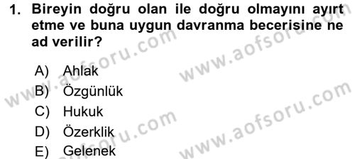 Gelişimsel Tanı Ve Değerlendirme Yöntemleri Dersi 2016 - 2017 Yılı 3 Ders Sınav Soruları 1. Soru