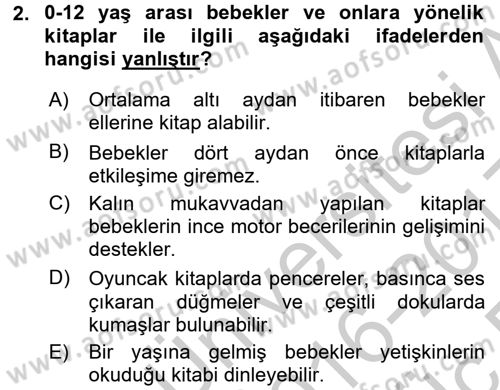Çocuk Edebiyatı Ve Medya Dersi 2016 - 2017 Yılı 3 Ders Sınavı 2. Soru