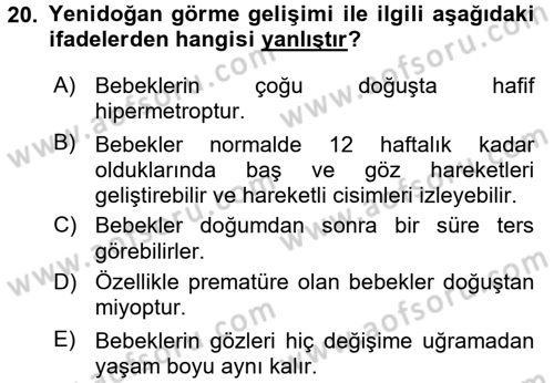 Çocuk Edebiyatı Ve Medya Dersi 2016 - 2017 Yılı 3 Ders Sınavı 20. Soru
