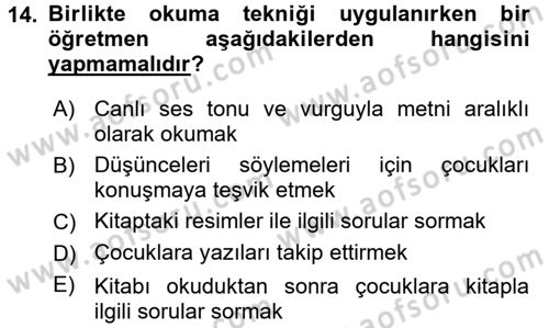 Çocuk Edebiyatı Ve Medya Dersi 2016 - 2017 Yılı (Final) Dönem Sonu Sınav Soruları 14. Soru