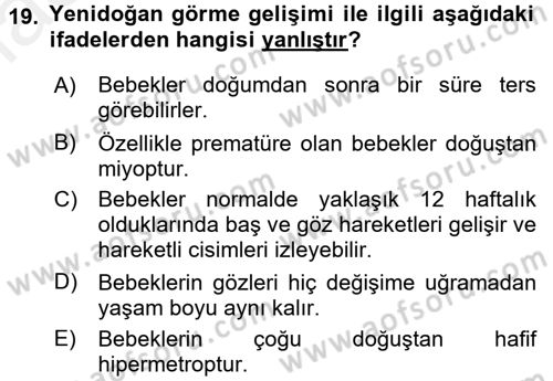 Çocuk Edebiyatı Ve Medya Dersi 2017 - 2018 Yılı 3 Ders Sınav Soruları 19. Soru