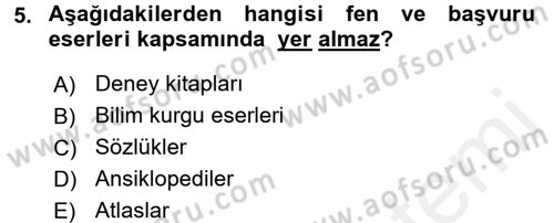 Çocuk Edebiyatı Ve Medya Dersi 2017 - 2018 Yılı (Final) Dönem Sonu Sınav Soruları 5. Soru