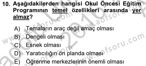 Kurum Uygulamaları Dersi 2016 - 2017 Yılı (Vize) Ara Sınavı 10. Soru