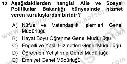 Kurum Uygulamaları Dersi 2016 - 2017 Yılı (Final) Dönem Sonu Sınav Soruları 12. Soru