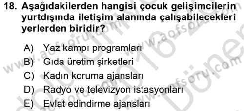 Kurum Uygulamaları Dersi 2016 - 2017 Yılı (Final) Dönem Sonu Sınav Soruları 18. Soru