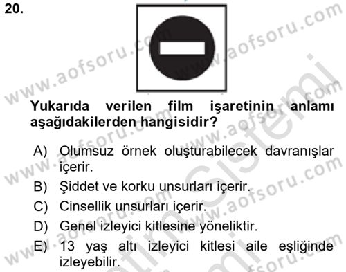 Kurum Uygulamaları Dersi 2016 - 2017 Yılı (Final) Dönem Sonu Sınav Soruları 20. Soru