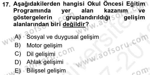 Kurum Uygulamaları Dersi 2017 - 2018 Yılı (Vize) Ara Sınavı 17. Soru