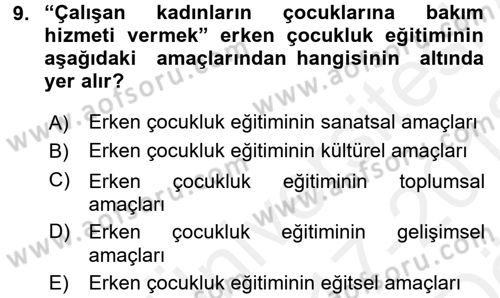 Kurum Uygulamaları Dersi 2017 - 2018 Yılı (Vize) Ara Sınav Soruları 9. Soru