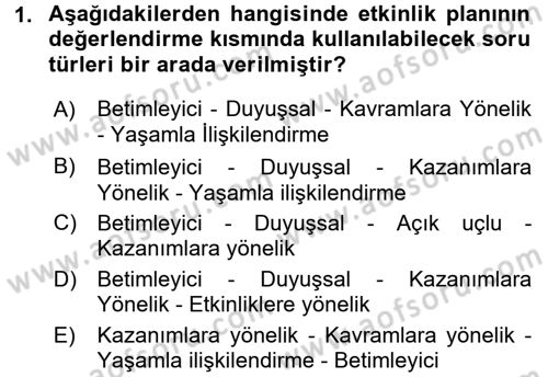 Kurum Uygulamaları Dersi 2017 - 2018 Yılı (Final) Dönem Sonu Sınav Soruları 1. Soru