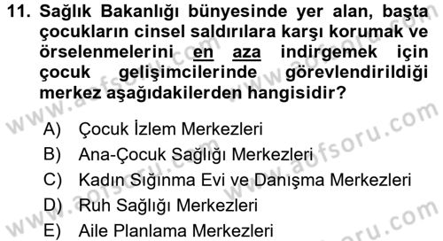 Kurum Uygulamaları Dersi 2017 - 2018 Yılı (Final) Dönem Sonu Sınav Soruları 11. Soru
