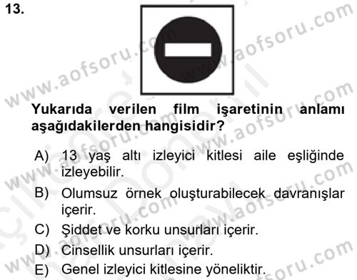 Kurum Uygulamaları Dersi 2017 - 2018 Yılı (Final) Dönem Sonu Sınav Soruları 13. Soru