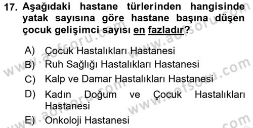 Kurum Uygulamaları Dersi 2017 - 2018 Yılı (Final) Dönem Sonu Sınav Soruları 17. Soru