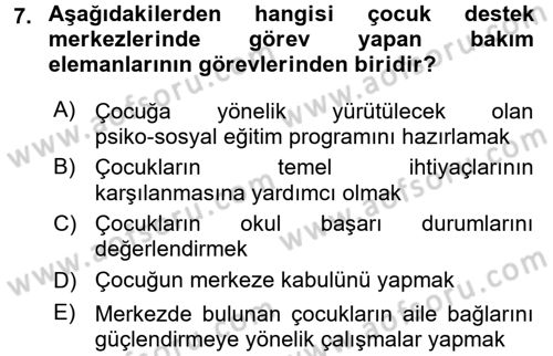 Kurum Uygulamaları Dersi 2017 - 2018 Yılı (Final) Dönem Sonu Sınav Soruları 7. Soru