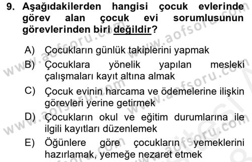Kurum Uygulamaları Dersi 2017 - 2018 Yılı (Final) Dönem Sonu Sınav Soruları 9. Soru