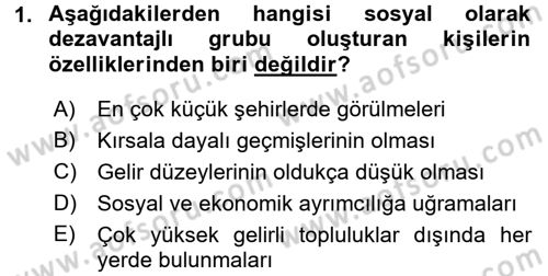 Çocuk Gelişiminde Program Dersi Ara Sınavı Deneme Sınav Soruları 1. Soru