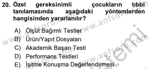 Aile Eğitimi Dersi 2016 - 2017 Yılı 3 Ders Sınav Soruları 20. Soru
