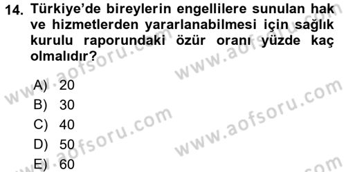 Anne Baba Eğitimi Ve Danışmanlık Hizmetleri Dersi 2017 - 2018 Yılı (Final) Dönem Sonu Sınavı 14. Soru