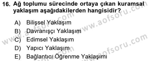 Çocuk, Bilim Ve Teknoloji Dersi 2016 - 2017 Yılı (Final) Dönem Sonu Sınav Soruları 16. Soru