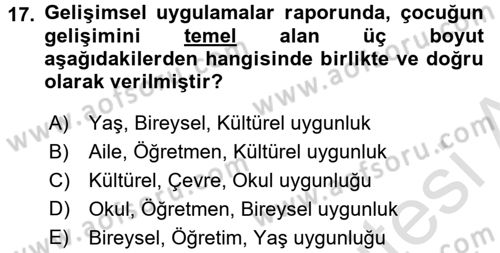 Çocuk, Bilim Ve Teknoloji Dersi 2016 - 2017 Yılı (Final) Dönem Sonu Sınav Soruları 17. Soru