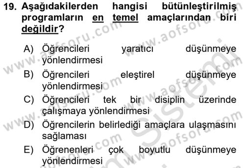 Çocuk, Bilim Ve Teknoloji Dersi 2016 - 2017 Yılı (Final) Dönem Sonu Sınav Soruları 19. Soru