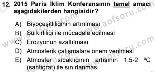 Çocuk, Bilim Ve Teknoloji Dersi 2017 - 2018 Yılı 3 Ders Sınav Soruları 12. Soru