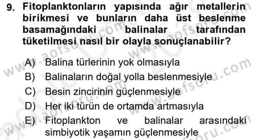 Çocuk, Bilim Ve Teknoloji Dersi 2017 - 2018 Yılı 3 Ders Sınav Soruları 9. Soru