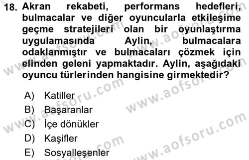 Çocuk, Bilim Ve Teknoloji Dersi 2017 - 2018 Yılı (Final) Dönem Sonu Sınav Soruları 18. Soru