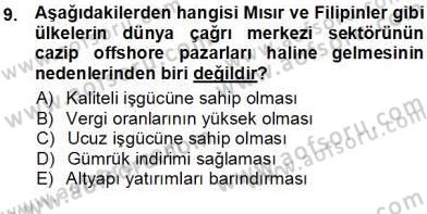 Çağrı Merkezi Yönetimi 1 Dersi Ara Sınavı Deneme Sınav Soruları 9. Soru