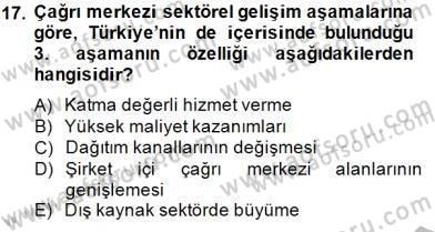 Çağrı Merkezi Yönetimi 1 Dersi Ara Sınavı Deneme Sınav Soruları 17. Soru