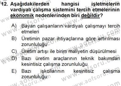 Çağrı Merkezi Yönetimi 1 Dersi 2015 - 2016 Yılı (Final) Dönem Sonu Sınav Soruları 12. Soru