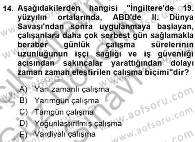 Çağrı Merkezi Yönetimi 1 Dersi 2015 - 2016 Yılı (Final) Dönem Sonu Sınav Soruları 14. Soru