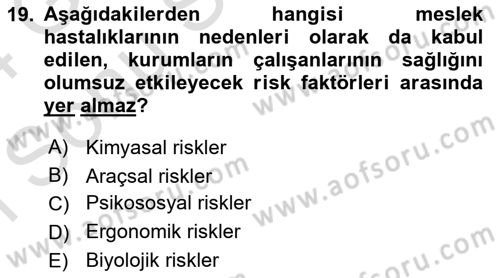 Çağrı Merkezi Yönetimi 1 Dersi 2023 - 2024 Yılı (Final) Dönem Sonu Sınav Soruları 19. Soru