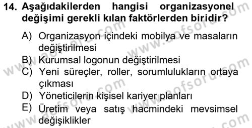 Çağrı Merkezi Yönetimi 2 Dersi 2012 - 2013 Yılı (Final) Dönem Sonu Sınav Soruları 14. Soru