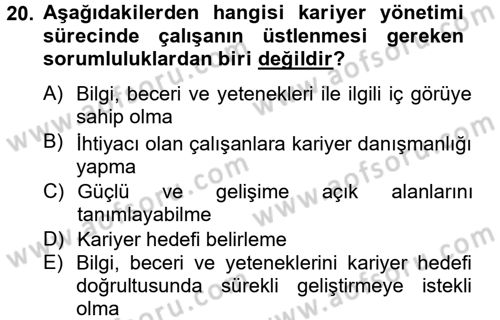 Çağrı Merkezi Yönetimi 2 Dersi 2012 - 2013 Yılı (Final) Dönem Sonu Sınav Soruları 20. Soru