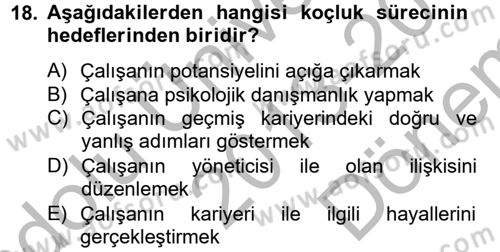 Çağrı Merkezi Yönetimi 2 Dersi 2013 - 2014 Yılı (Final) Dönem Sonu Sınav Soruları 18. Soru