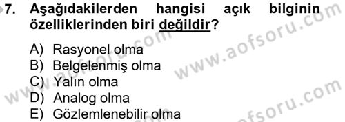 Çağrı Merkezi Yönetimi 2 Dersi 2013 - 2014 Yılı (Final) Dönem Sonu Sınav Soruları 7. Soru