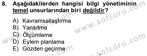 Çağrı Merkezi Yönetimi 2 Dersi 2013 - 2014 Yılı (Final) Dönem Sonu Sınav Soruları 8. Soru