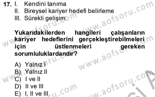 Çağrı Merkezi Yönetimi 2 Dersi 2014 - 2015 Yılı (Final) Dönem Sonu Sınav Soruları 17. Soru
