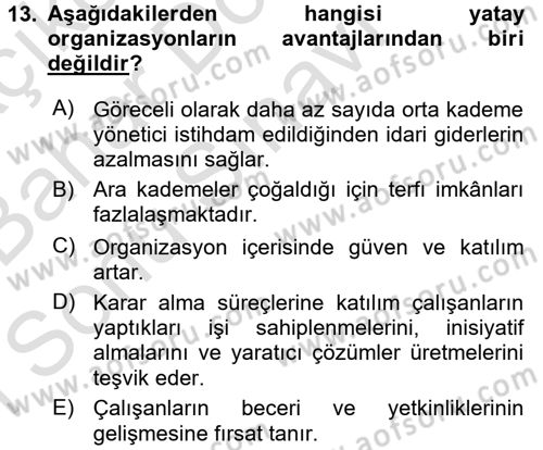 Çağrı Merkezi Yönetimi 2 Dersi 2015 - 2016 Yılı (Final) Dönem Sonu Sınav Soruları 13. Soru