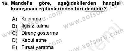 Toplantı Ve Sunu Teknikleri Dersi 2015 - 2016 Yılı Tek Ders Sınav Soruları 16. Soru