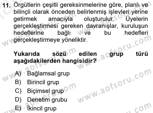 Toplantı Ve Sunu Teknikleri Dersi 2017 - 2018 Yılı 3 Ders Sınav Soruları 11. Soru