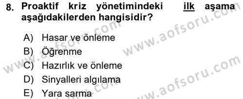 Toplantı Ve Sunu Teknikleri Dersi 2017 - 2018 Yılı 3 Ders Sınav Soruları 8. Soru