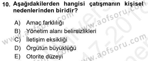 Toplantı Ve Sunu Teknikleri Dersi 2017 - 2018 Yılı (Final) Dönem Sonu Sınav Soruları 10. Soru