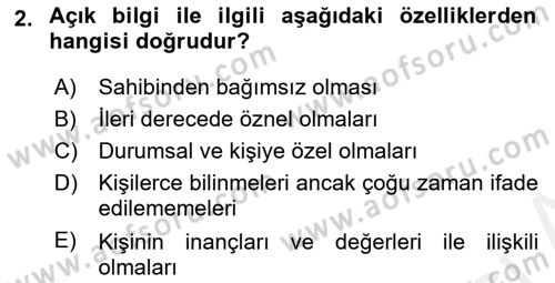 Toplantı Ve Sunu Teknikleri Dersi 2018 - 2019 Yılı (Final) Dönem Sonu Sınav Soruları 2. Soru