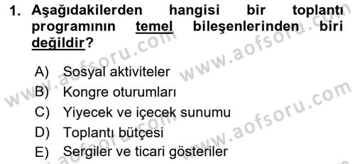 Toplantı Ve Sunu Teknikleri Dersi 2018 - 2019 Yılı Yaz Okulu Sınav Soruları 1. Soru