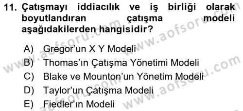 Toplantı Ve Sunu Teknikleri Dersi 2018 - 2019 Yılı Yaz Okulu Sınav Soruları 11. Soru