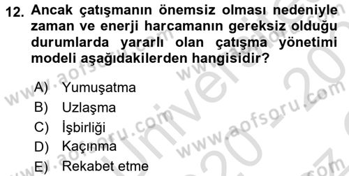 Toplantı Ve Sunu Teknikleri Dersi 2020 - 2021 Yılı Yaz Okulu Sınav Soruları 12. Soru